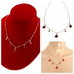 @1178 Złoty łańcuszek naszyjnik 45+5 stal chirurgiczna 316L wiśnie