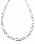 770c Srebrny łańcuszek 55cm 6mm pozłacany białym złotem Xuping