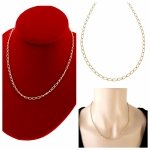 0114 Złoty łańcuszek celebrytka 44cm naszyjnik pozłacany 14K 