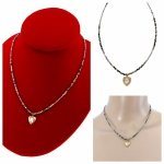 3250 Złoty łańcuszek turkus afrykański labradoryt kamień naturalny 41+5 stal chirurgiczna naszyjnik 