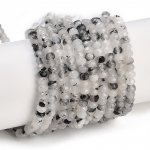 1815 Jadeit fasetowany okrągły kamień naturalny 4mm pasmo 38cm