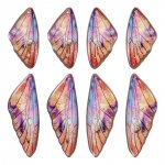 4539 Zawieszki z żywicy w kształcie skrzydeł motyla, 2 pary