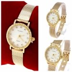 927 Ekskluzywny damski złoty zegarek błyszczący Kurren klasyk stal chirurgiczna