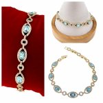 980c Bransoletka elegancka złota 16+2+2cm pozłacana 14k Xuping cyrkonie