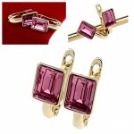 2467 Kolczyki złote pozłacane wiszące 14K Xuping