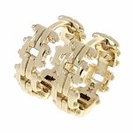 3630 Kolczyki złote pozłacane wiszące 14K Xuping 