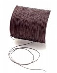 14 Sznurek jubilerski nylonowy brązowy 0,6mm 2metry