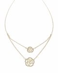 465 Złoty łańcuszek naszyjnik 40+5cm pozłacany 14k cyrkonie