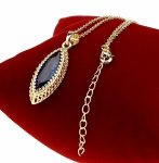 417 Złoty łańcuszek naszyjnik 50+5cm pozłacany 14k 