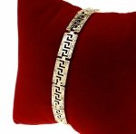 1315 Bransoletka elegancka złota 17+2cm pozłacana 14k 