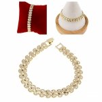 3093 Bransoletka złota elegancka 18cm pozłacana 14k Aisadi