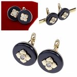 631 Kolczyki złote pozłacane wiszące 14K Xuping 