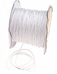 15 Sznurek jubilerski nylonowy biały 0,8mm 2metry