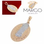 950b Złota zawieszka pozłacana 18k Xuping medalik