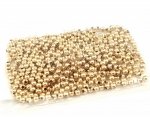 4502 Koraliki kulki ozdobne stal chirurgiczna złote 3x3mm 50 sztuk
