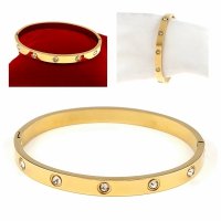 BRACELET GOLD CELEBRITY NEREZOVÁ OCEL 