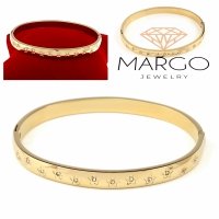 BRACELET GOLD CELEBRITY STAINLESS STEEL 
