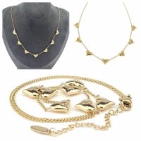 GOLD CHAIN NECKLACE celebrity STAINLESS STEEL 