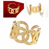 ring 18,30mm gold stainless steel 
