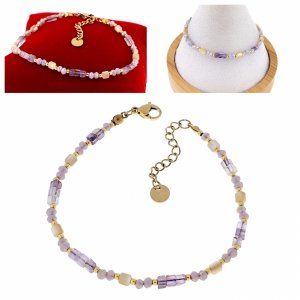BRACELET GOLD CELEBRITY NEREZOVÁ OCEL