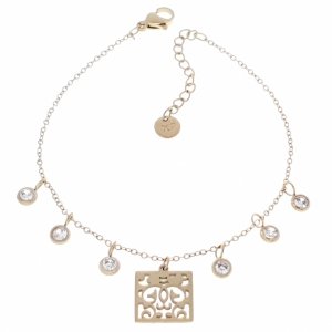BRACELET GOLD CELEBRITY NEREZOVÁ OCEL