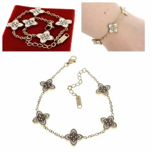 BRACELET GOLD CELEBRITY NEREZOVÁ OCEL