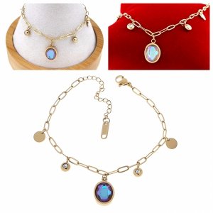 BRACELET GOLD CELEBRITY NEREZOVÁ OCEL