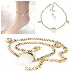 BRACELET GOLD CELEBRITY NEREZOVÁ OCEL