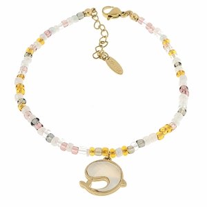 BRACELET GOLD CELEBRITY NEREZOVÁ OCEL
