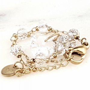 BRACELET GOLD CELEBRITY NEREZOVÁ OCEL
