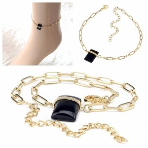 BRACELET GOLD CELEBRITY NEREZOVÁ OCEL