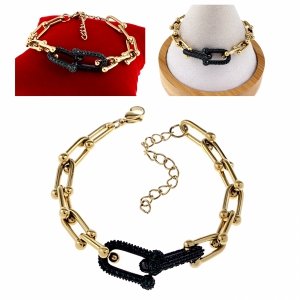 BRACELET GOLD CELEBRITY NEREZOVÁ OCEL