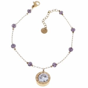 BRACELET GOLD CELEBRITY NEREZOVÁ OCEL
