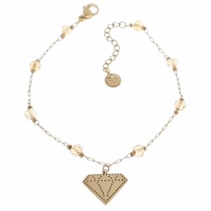 BRACELET GOLD CELEBRITY NEREZOVÁ OCEL