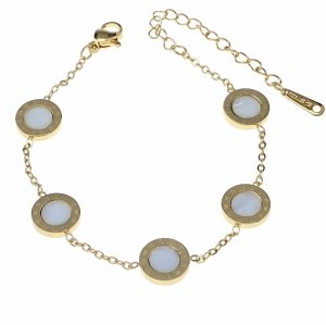 BRACELET GOLD CELEBRITY NEREZOVÁ OCEL