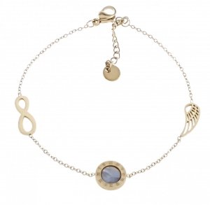 BRACELET GOLD CELEBRITY NEREZOVÁ OCEL