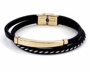 BRACELET GOLD CELEBRITY NEREZOVÁ OCEL