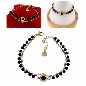 BRACELET GOLD CELEBRITY NEREZOVÁ OCEL