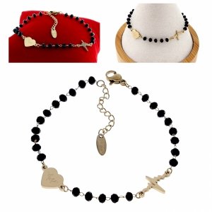 BRACELET GOLD CELEBRITY NEREZOVÁ OCEL