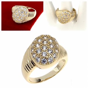 Goldring 18,60 mm. vergoldete Verlobung Xuping