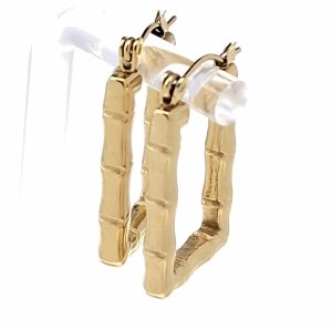 goldene Ohrringe aus Edelstahl