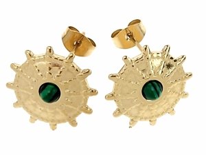 goldene Ohrringe aus Edelstahl