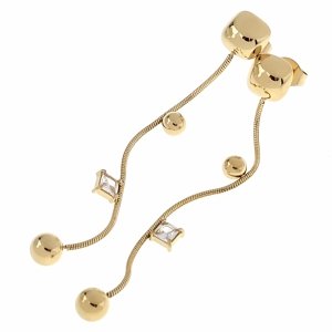 goldene Ohrringe aus Edelstahl