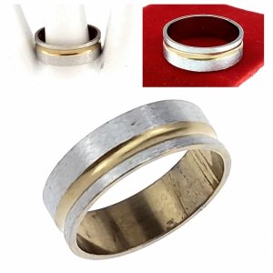 Ring 19,00 mm, goldener Edelstahl