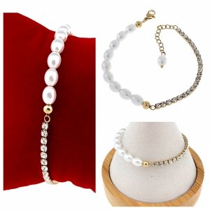 ARMBAND GOLD CELEBRITY EDELSTAHL