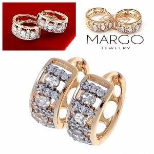 exklusive swarovski vergoldete ohrringe