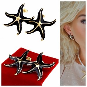 goldene Ohrringe aus Edelstahl