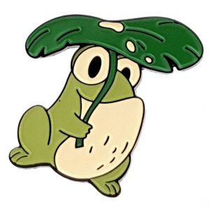 elegante Goldbrosche
