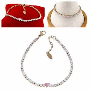 ARMBAND GOLD CELEBRITY EDELSTAHL