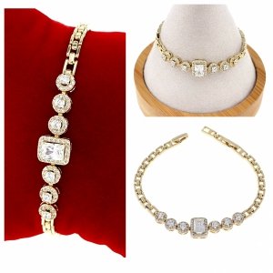 Armband aus 18 Karat vergoldetem Gold